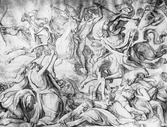 CORNELIUS, Peter The Riders of the Apocalypse Spain oil painting art
